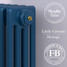 CI-RC-BLU-CU00 - Richmond Blue 4 Column Victorian Cast Iron Radiator H813mm x W395mm CI-RC-BLU-CU00 - Richmond Blue 4 Column Victorian Cast Iron Radiator H813mm x W395mm